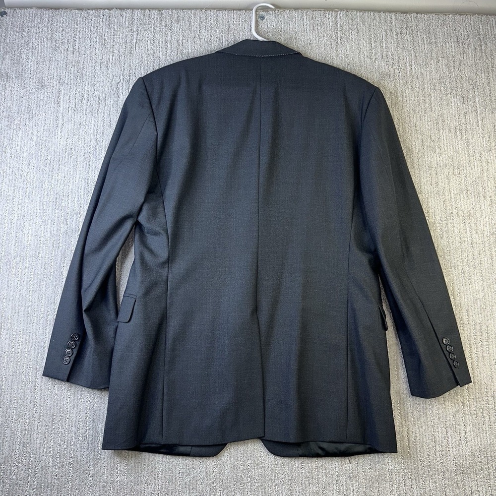 Brooks Brothers 346 Stretch 43R Black Wool Blend Button Blazer Sport Coat Jacket - Picture 3 of 11